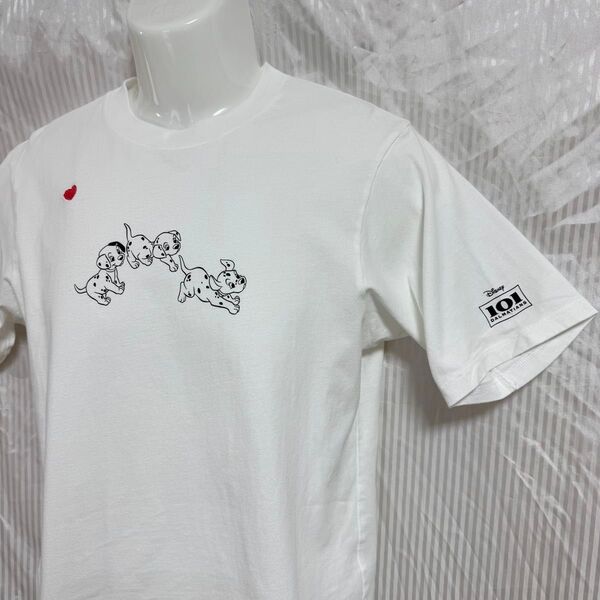 UNIQLO 101匹わんちゃん Tシャツ Disney ディズニー ホワイトレディースLサイズ