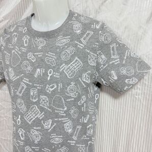 ドラえもん ひみつ道具 総柄Tシャツ サイズM グレー