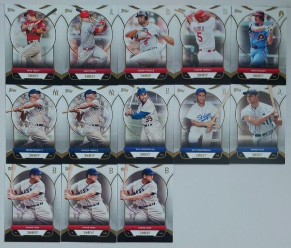 Topps 2025 3x MVPカード 13枚セット ベースカード まとめ売り レギュラーカード 大谷翔平無し ダブり有り