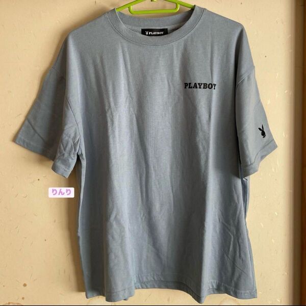 PLAYBOY 水色 半袖 Tシャツ Mサイズ
