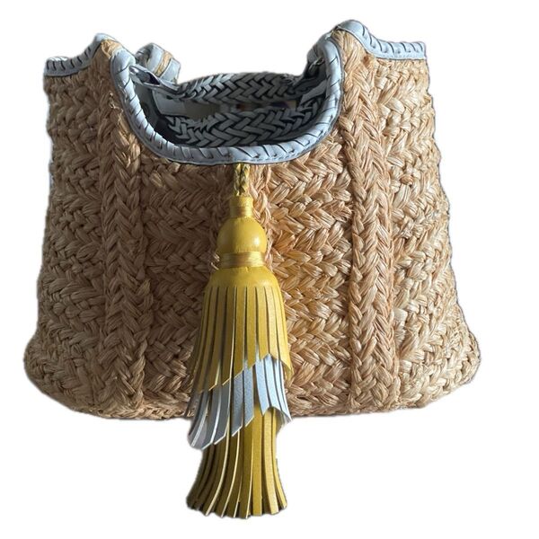 ANYA HINDMARCH かごバッグ タッセル付き