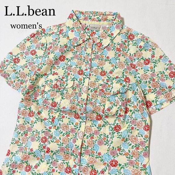 L.L.bean エルエルビーン フラワー 花柄 総柄シャツブラウス レディース