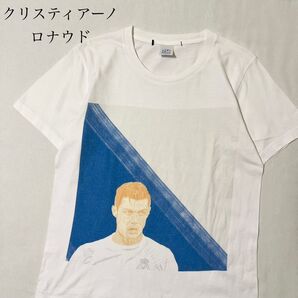 クリスティアーノ・ロナウド プリント Tシャツ レアル時代 ホワイト