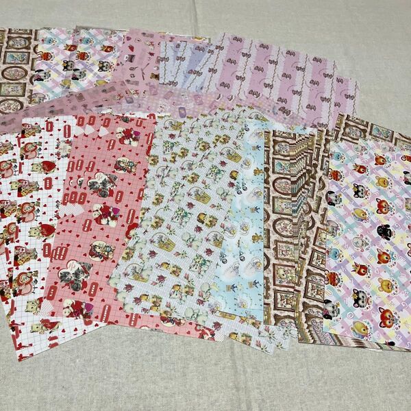 デザインペーパーセット まとめ売り デザインペーパー デザペ レトロアニマル 紙質バラバラ 約95枚