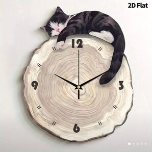 猫 猫雑貨 インテリア 可愛い 時計 静音 壁掛け時計 プレゼント 掛け時計 オシャレ リビング