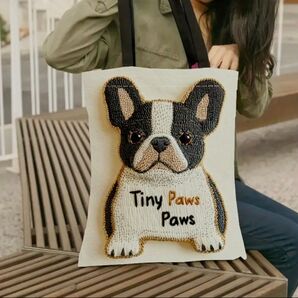 フレンチブルドック フレブル トートバッグ エコバッグ ショルダーバック 犬用品 ペット ドック 可愛い プレゼント 犬雑貨