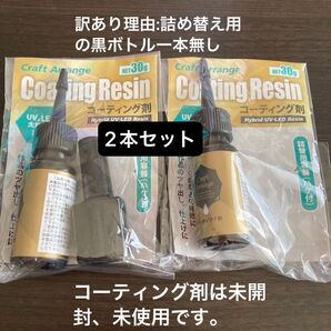 コーティング レジン 30g×2個(60g) Craft Arrange クラフトアレンジUV-LED対応 まとめ売り 訳あり