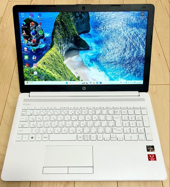 HP ホワイト Ryzen3 8GB 新品SSD 500GB Office2024 Windows11 高性能 ノートPC