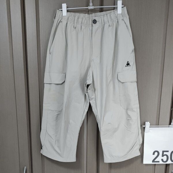 ルコック・クロップドパンツ le coq sportif刺繍もプリントも状態良好 カーゴポケット付膝下ハーフパンツ ゴルフにも♪