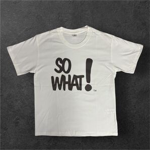 SO WHAT! Tシャツ 半袖 ホワイト 白 y2k グランジ 90s