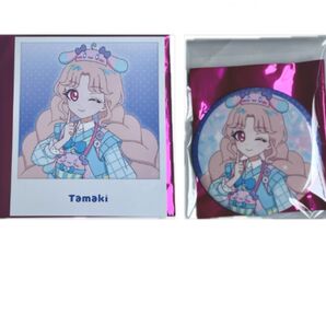アイプリワールド 2025 缶バッジ プリパシャカード 2点セット タマキ