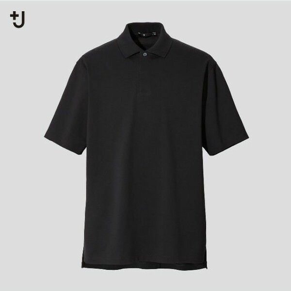 UNIQLO ユニクロ +j プラスj リラックスフィットポロシャツ ブラック 黒 XL 新品 半袖 Tシャツ