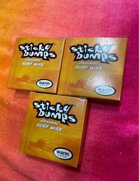 Sticky Bumps オリジナル サーフワックス warm 3個セット