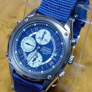 SEIKO セイコー クロノグラフ 腕時計 7T32-7F50 希少ビンテージ