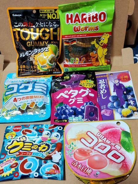 ▼ビンゴの景品として▼No.34お菓子詰め合わせ7点セット◆◆箱の隙間に小さめのお菓子を詰めます◆◆