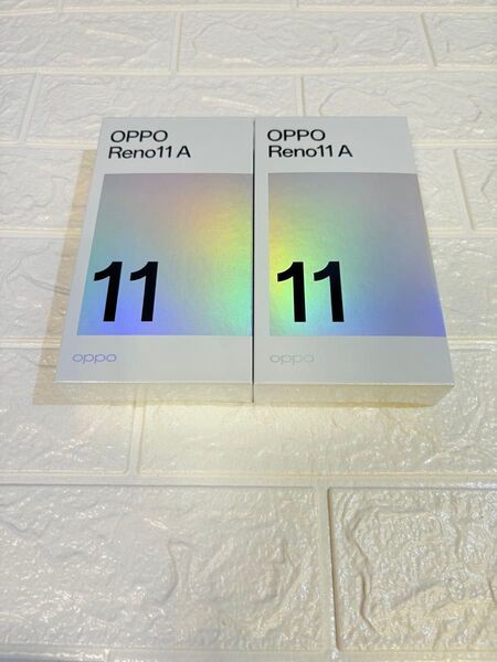 新品 未開封 OPPO Reno11 A ダークグリーン SIMフリー 128GB 2台セット シュリンク付き