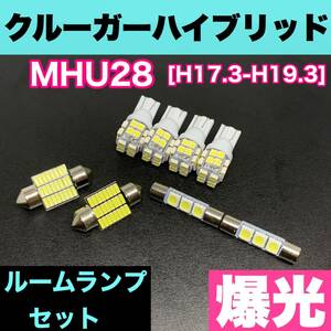 MHU28 クルーガーハイブリッド 純正球交換用 T10 LED ルームランプ ウェッジ 8個セット 室内灯 読書灯 激安 SMDライト パーツ ホワイト