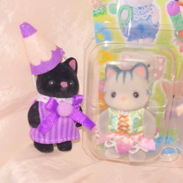 シルバニアファミリー ほしぞらねこの赤ちゃん グレイッシュネコの赤ちゃん 新品未使用品