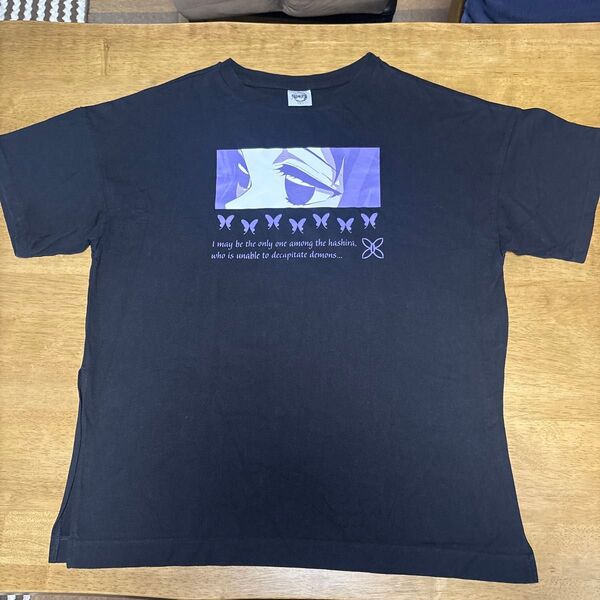 鬼滅の刃 胡蝶しのぶ プリントTシャツ ブラック GU