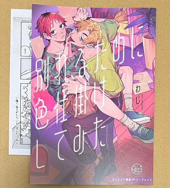 別れるために色仕掛けしてみた アニメイト特典リーフレット&ペーパーのみ