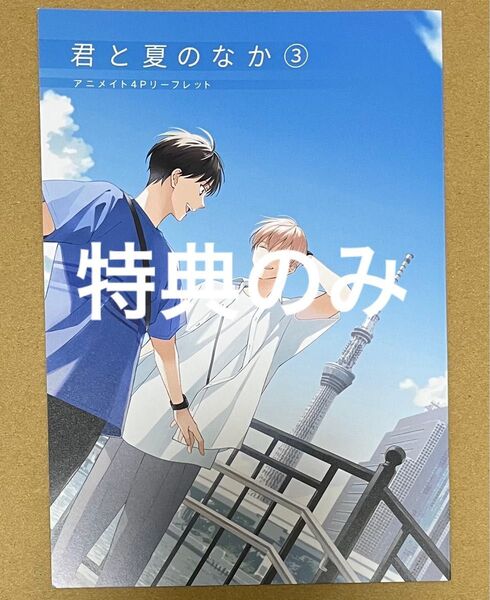 君と夏のなか(3) 限定版 アニメイト特典リーフレットのみ