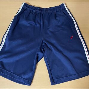 【アシックス】ハーフパンツ ジャージ 半パンツ レディース 女子中高生 体育 半ズボン Sサイズ 中古美品