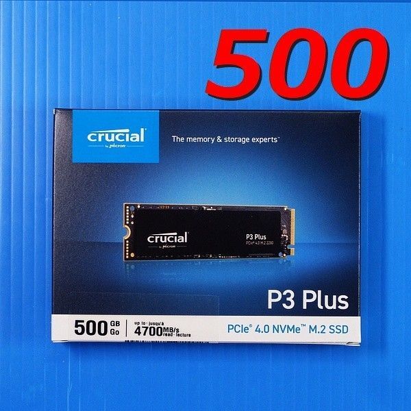 【SSD 500GB】Crucial P3 Plus 500GB M.2 NVMe PEIe4.0