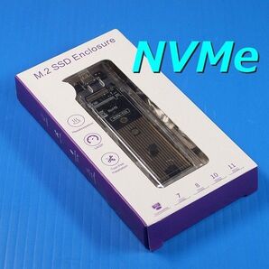 【M.2 NVMe SSD ケース】透明 クリア USB3.2 to PCIe enclosure