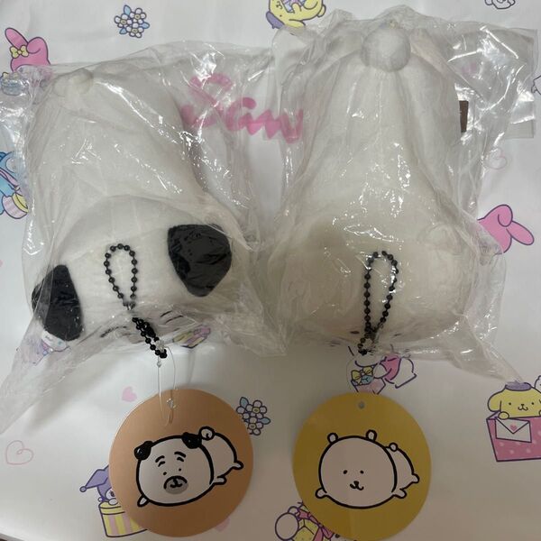 ナガノキャラクターズ パグ くま てくびまくら マスコット ボールチェーン