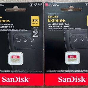 【新品未開封】SanDiskマイクロSD microSD 256GB 2個セット
