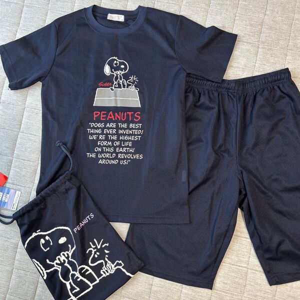 PEANUTS 半袖Tシャツ ハーフパンツ セット スヌーピー