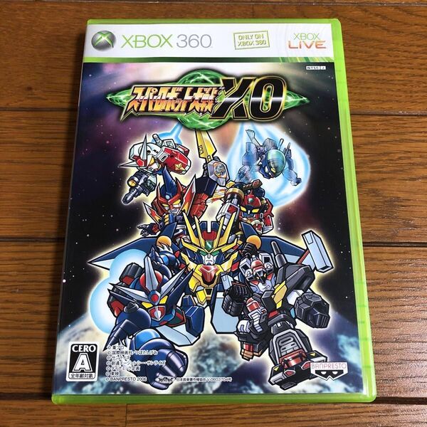 ハガキ付 ケース、説明書は美品 XBOX360 スーパーロボット大戦 XO