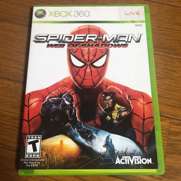 良品 XBOX360 Spider Man Web of Shadows 北米版 スパイダーマン ウェブ オブ シャドウズ