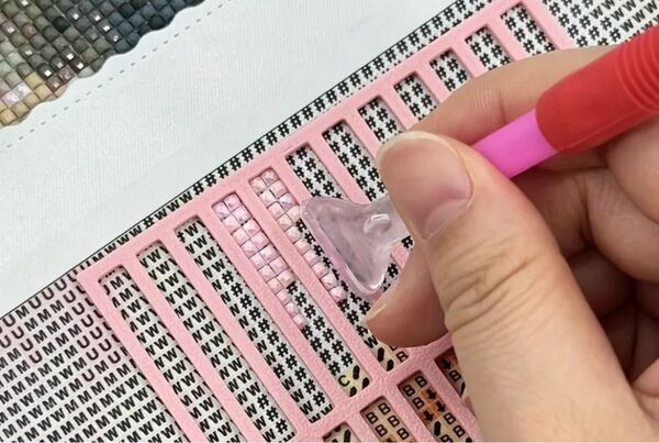 ダイヤモンドアート 定規 位置調整 ツール ダイヤモンドペインティング スクエアビーズ