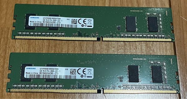 SAMSUNG DDR4 PC4-2666V 4GB×2