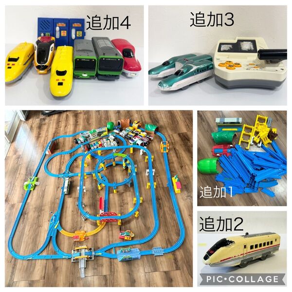 未使用の車両付き プラレール レール 情景セット まとめ売り レイアウト
