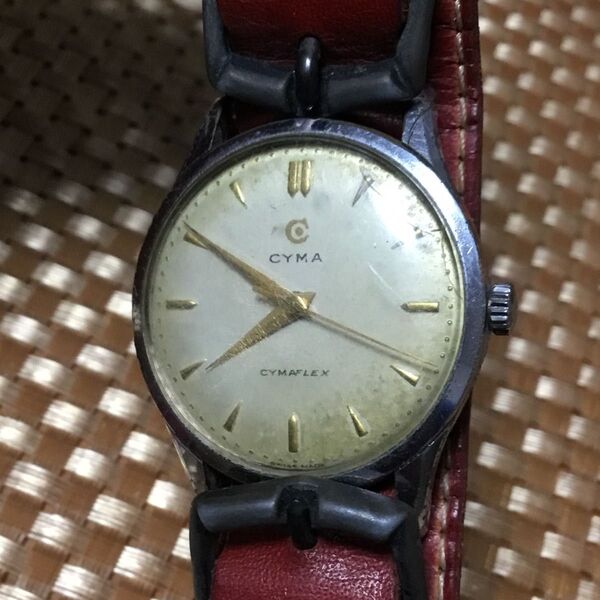 希少! CYMA CYMAFLEX made SWISS 手巻き メンズ 腕時計