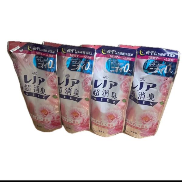 レノア 超消臭1WEEK フローラルフルーティーソープ 380ml 4袋セット