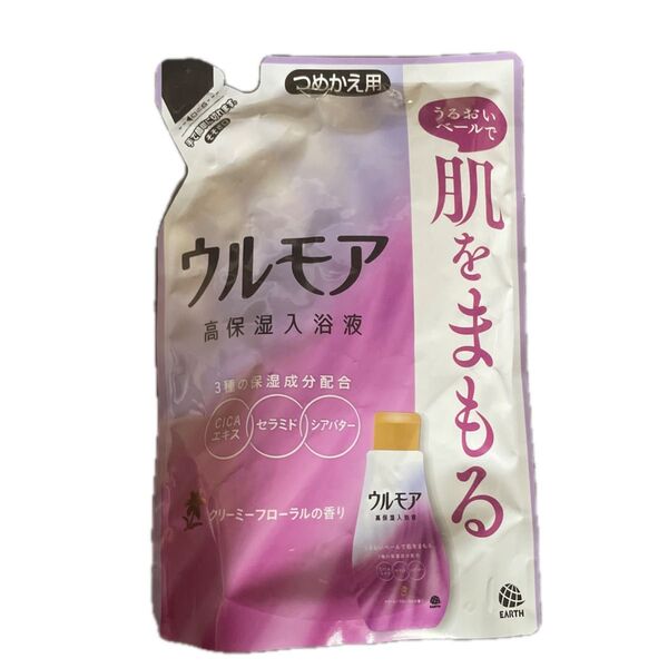 保湿入浴液 ウルモア クリーミーフローラルの香り 詰替用 480ml