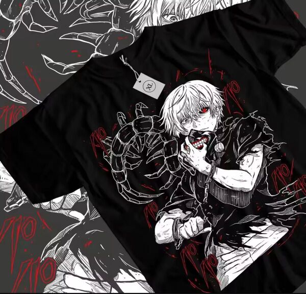 【Lサイズ 】東京喰種 金木研 カネキケン y2k Tシャツ