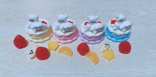 ケーキ デコパーツ4個セット