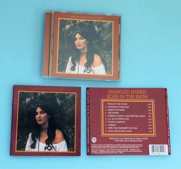 サイン付き CD エミルー・ハリス Emmylou / 雪に映える薔薇のごとく