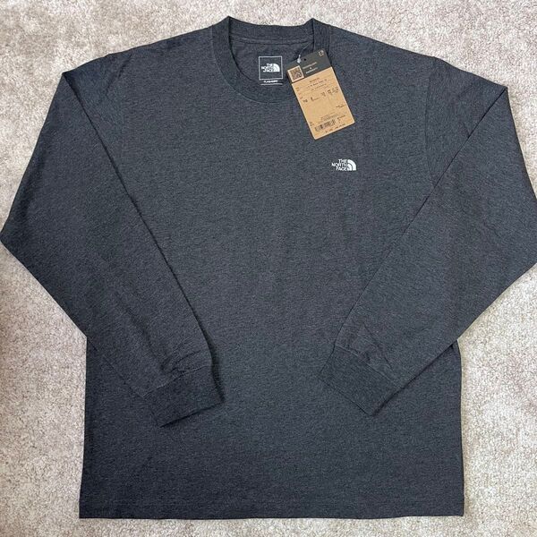 ノースフェイス ロンT ヌプシコットンティー メンズ 刺繍ロゴ 綿100% L THE NORTH FACE 長袖Tシャツ 長袖