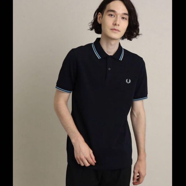 FRED PERRY フレッドペリー 半袖ポロシャツ ネイビー 3
