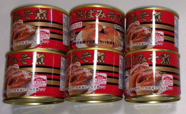 キョクヨー さば 味噌煮 内容総量 190g (固形量140グラム) 6個セット