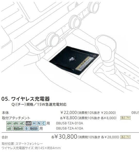 フィット ワイヤレス充電器