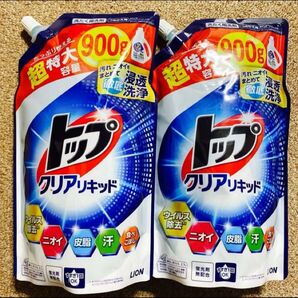 ライオン トップ クリアリキッド アクアフローラルの香り 詰め替え900g×2