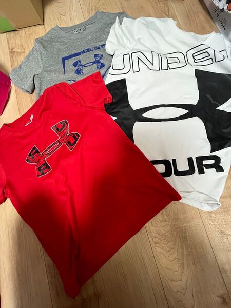 Under Armour Tシャツ YLG 半袖 アンダーアーマー 3枚セット 半袖Tシャツ Tシャツ 子ども キッズ 子供