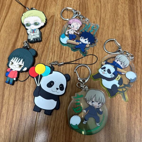 呪術廻戦 まとめて まとめ売り ラバーストラップ アクリルキーホルダー ラバーマスコット セット