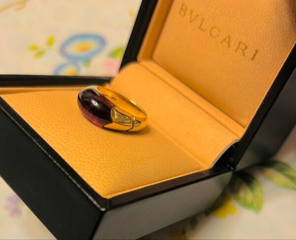 BVLGARI ブルガリ チェルタウラ ピンクトルマリンリング 12号 K18 希少